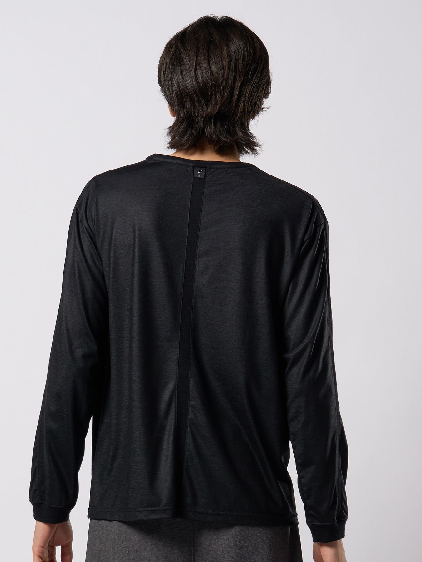 【予約品 9月23日(火) 締切】ex.comfy wool L/S / エクスコンフィーウール ロングスリーブ / ブラック