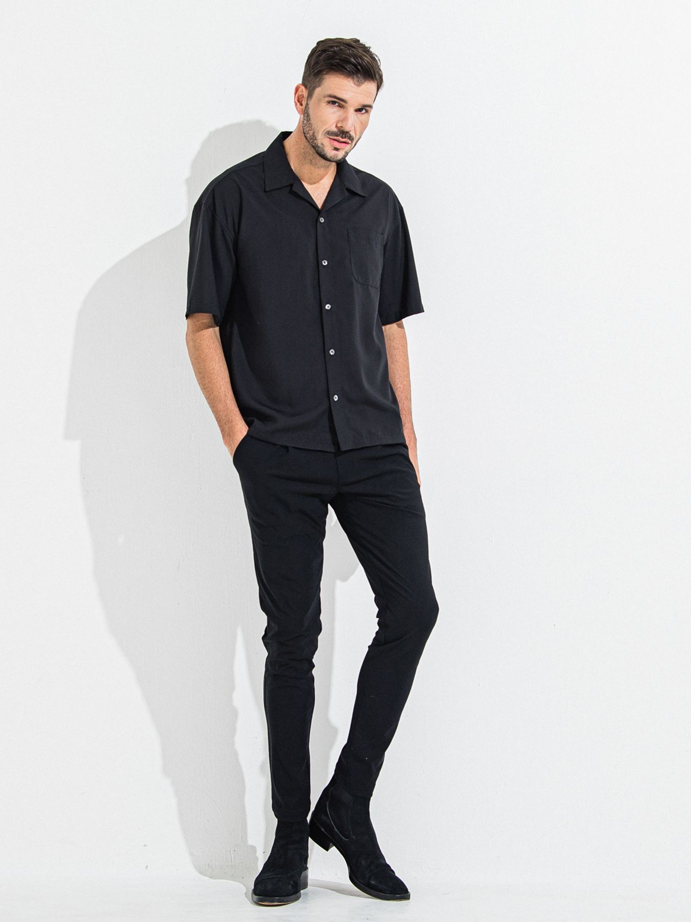 【予約品 】CHRIS EASY TUCK PANTS / クリスイージータックパンツ / ブラック