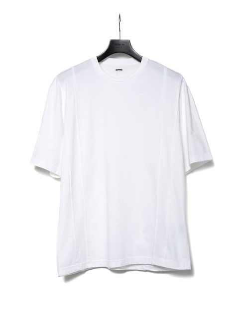 【予約品 10月13日(月) 締切】Natural Soft Cotton Oversize Crew Neck T-shirt / 30/-ナチュラルソフト天竺 クルーネック ワイドTシャツ / ホワイト