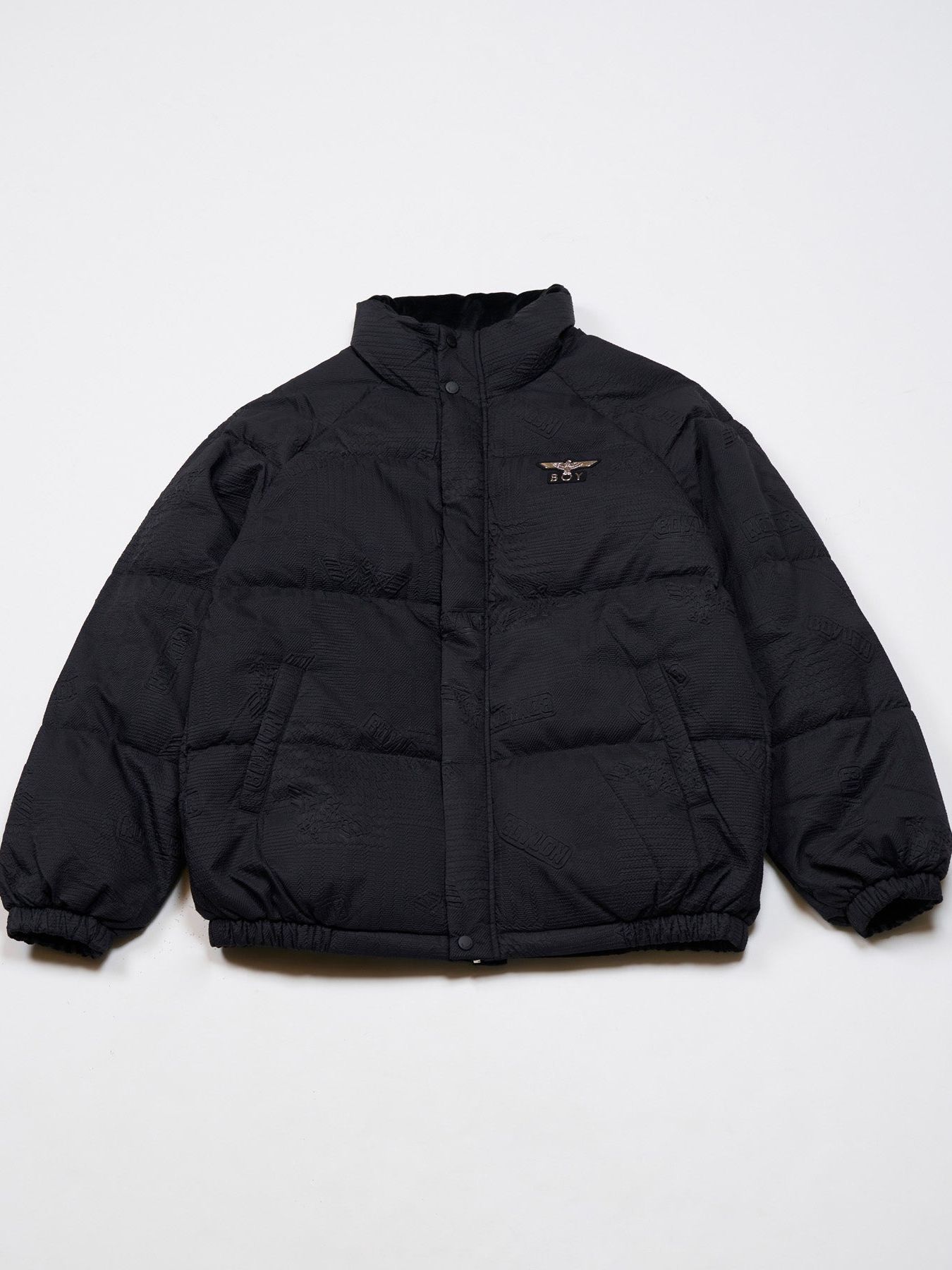 BOY LOGO EMBOSSING DOWN BLOUSON / ダウンブルゾン / ブラック