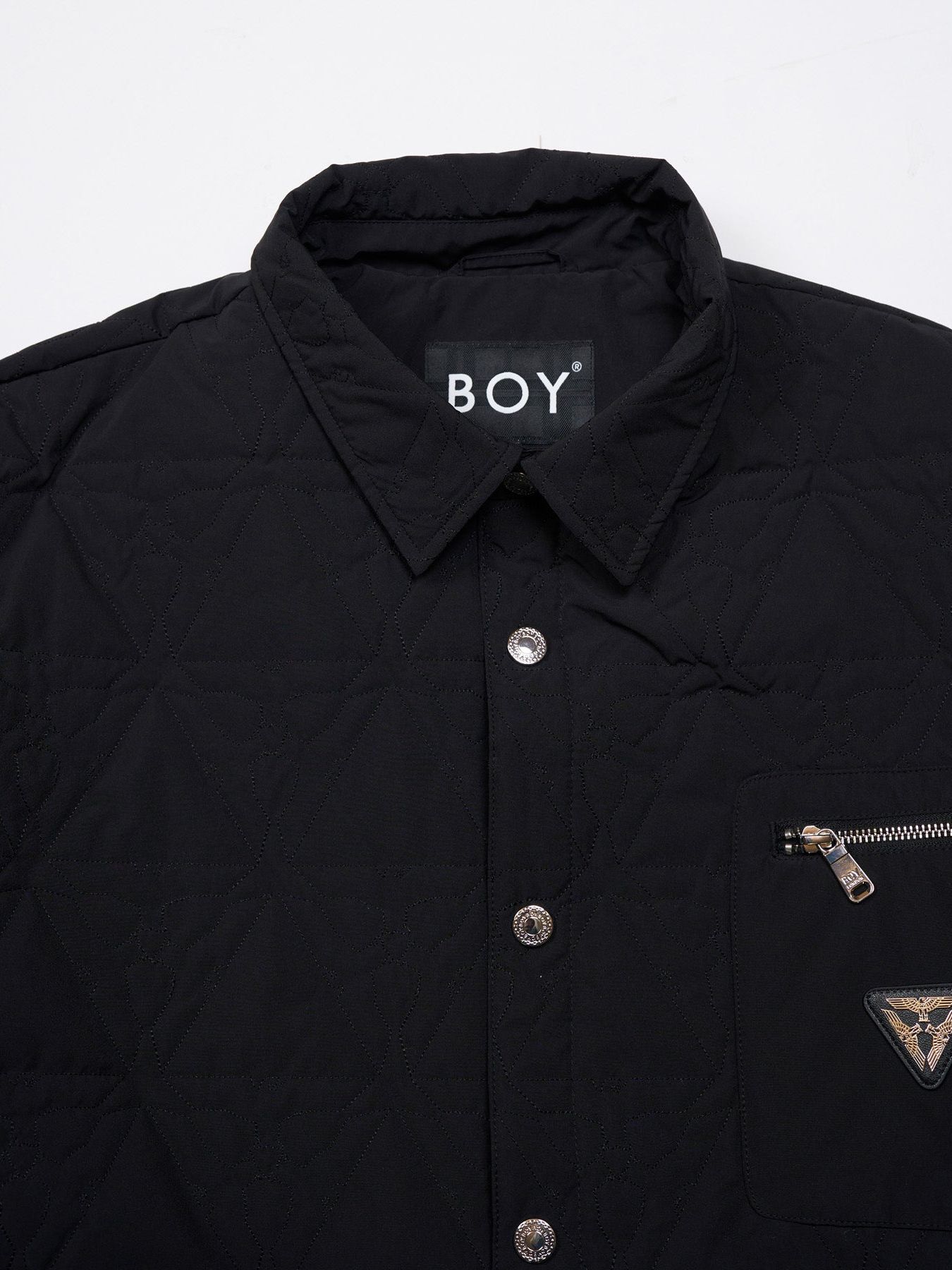 BOY"EAGLE" QLITING JAKET / イーグルキルティングジャケット / ブラック