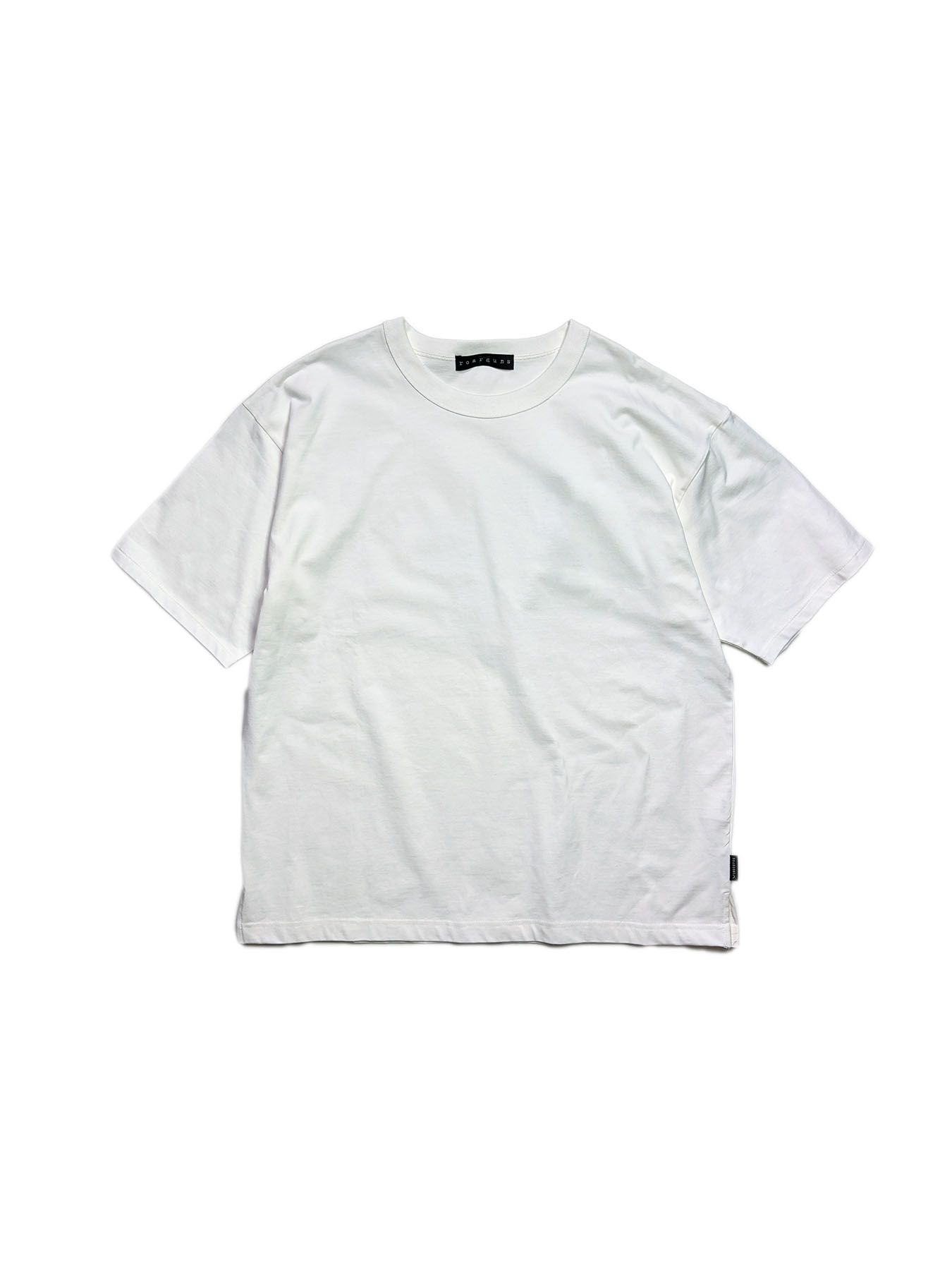 【予約品 3月9日(月) 18:00 締切】ORG/CO S/TEE LAP/GUN / クロスガン LOVE and PEACE オーガニックコットン Tシャツ / ホワイト