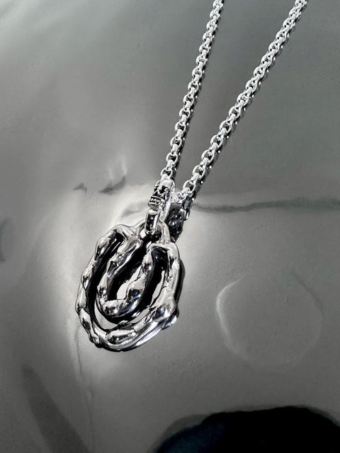 《受注生産》 OPEN HORSESHOE #1 with GODSIZE® I.D. TAG NECKLACE / オープンホースシュー#1ゴッドサイズ® I.D.タグネックレス 【注文から2-3週間後入荷予定】