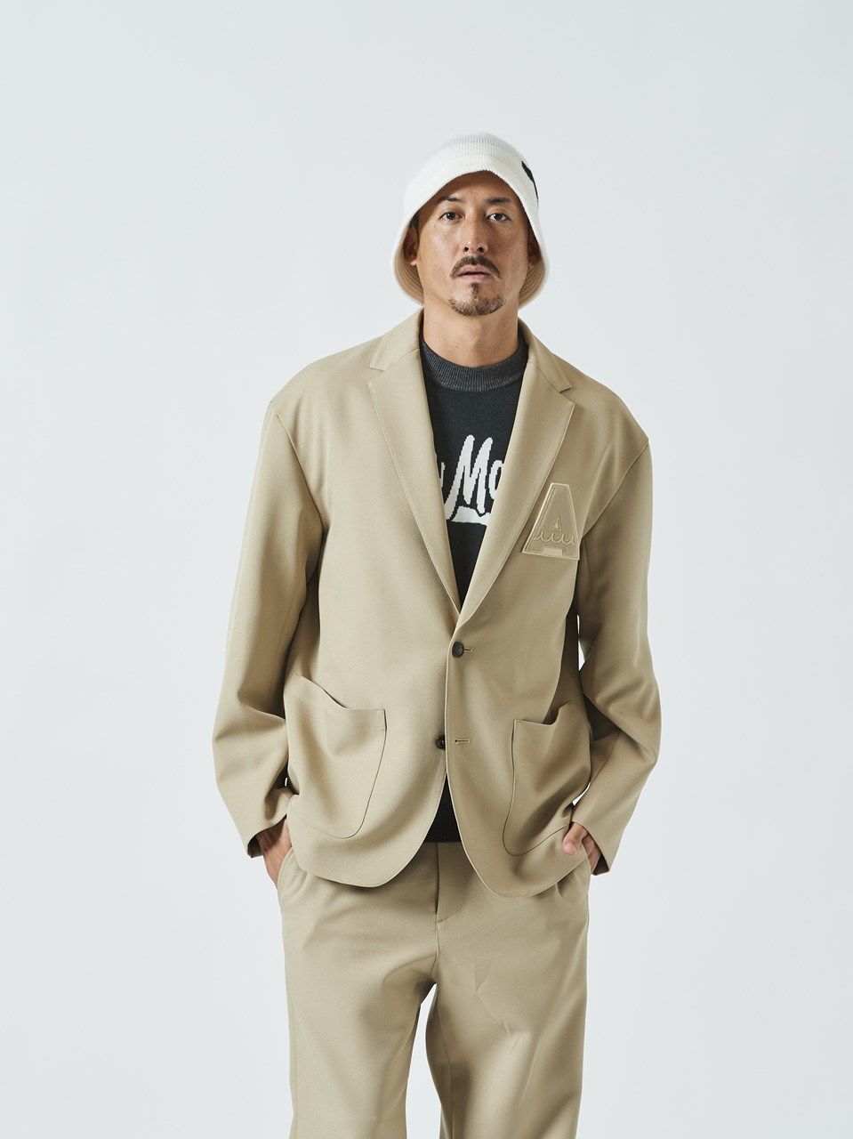 (予約品) muta Relax Fit Tailored JKT / イージーテーラードジャケット / ベージュ 【Acanthus×muta】10月上旬頃入荷予定