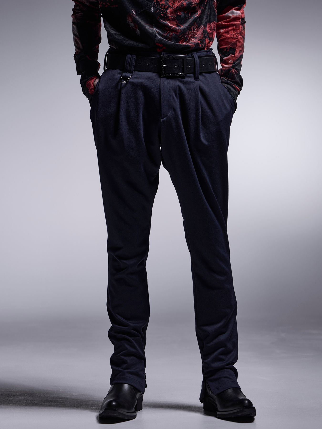 【予約品 7月13日(日) 締切】1Tuck Slim Slacks / 1タック スリムスラックス / ネイビー