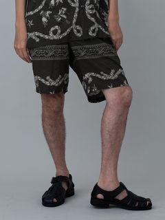 【予約品 11月23日(日) 締切】WESTERNBANDANA SHORTS / バンダナプリント ショーツ / CHARCOAL