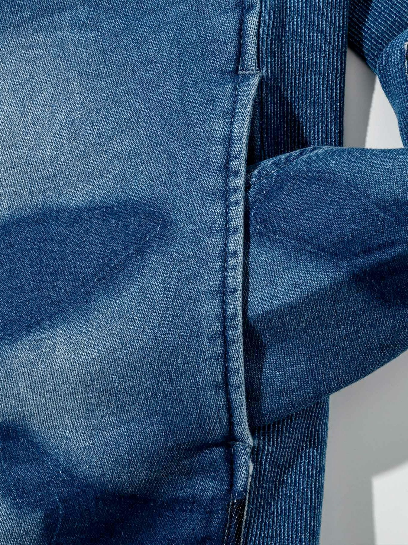 カモ柄ジョグデニムパーカー / インディゴ