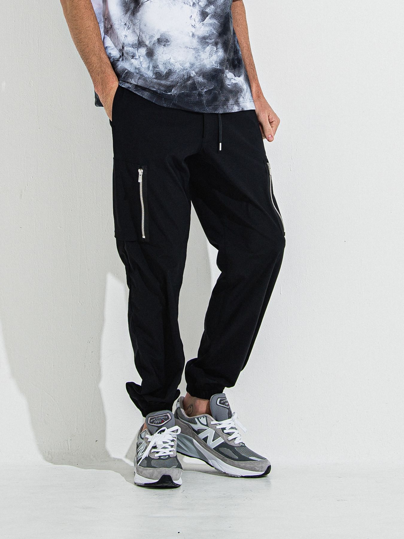 【予約品 】DAVID NYLON CARGO PANTS / デヴィッドナイロンカーゴパンツ / ブラック