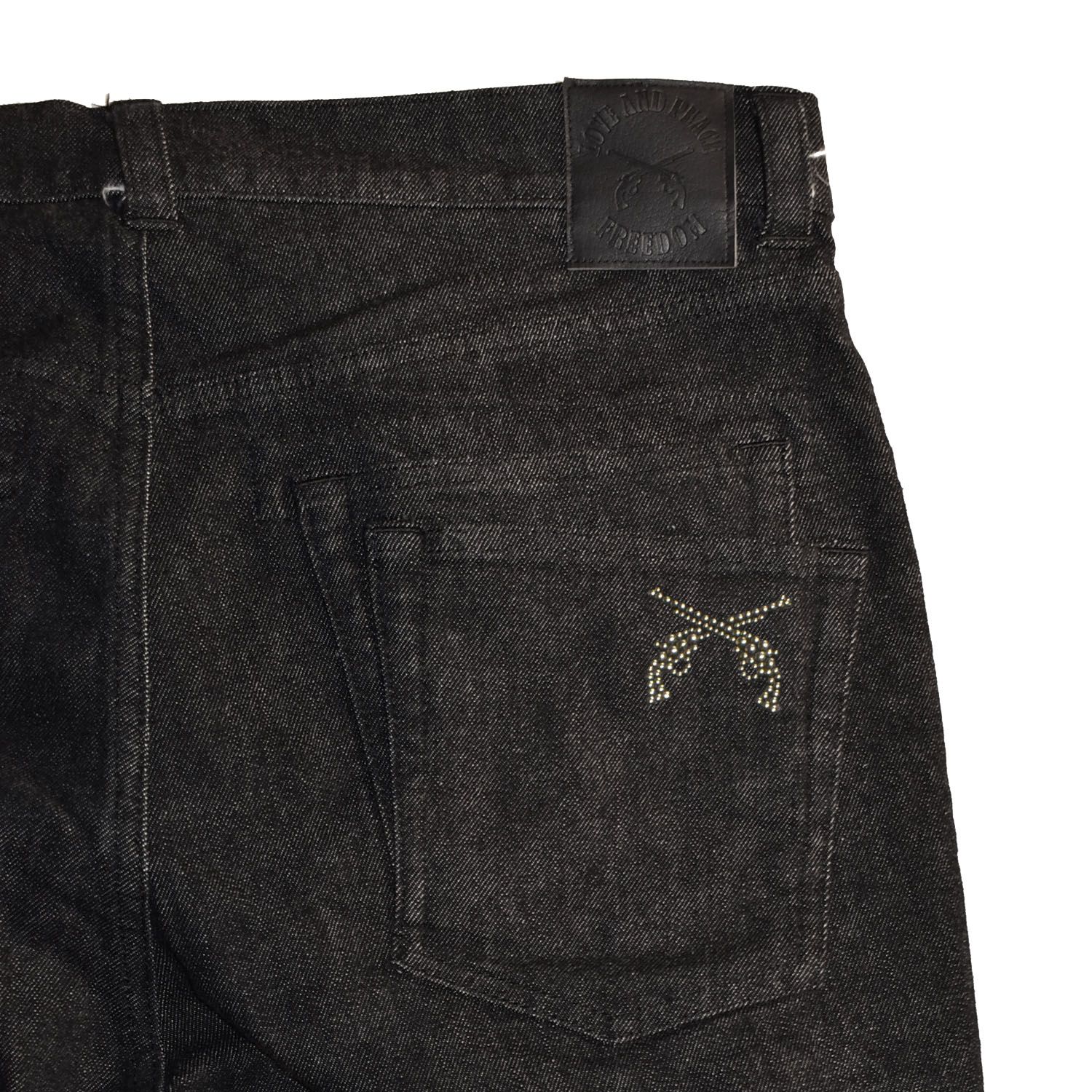 《予約品3月27日 23時55分締め》 DENIM ONEWASH PT MET / デニムパンツ / ブラック  【roarguns 】8月中入荷予定