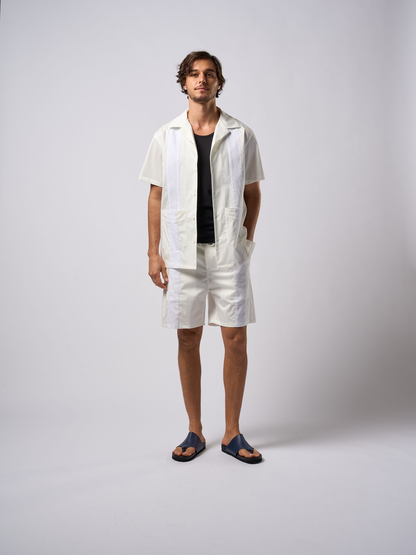 【予約品9月19日 10時締め】 cuba shirt / キューバシャツ / ホワイト