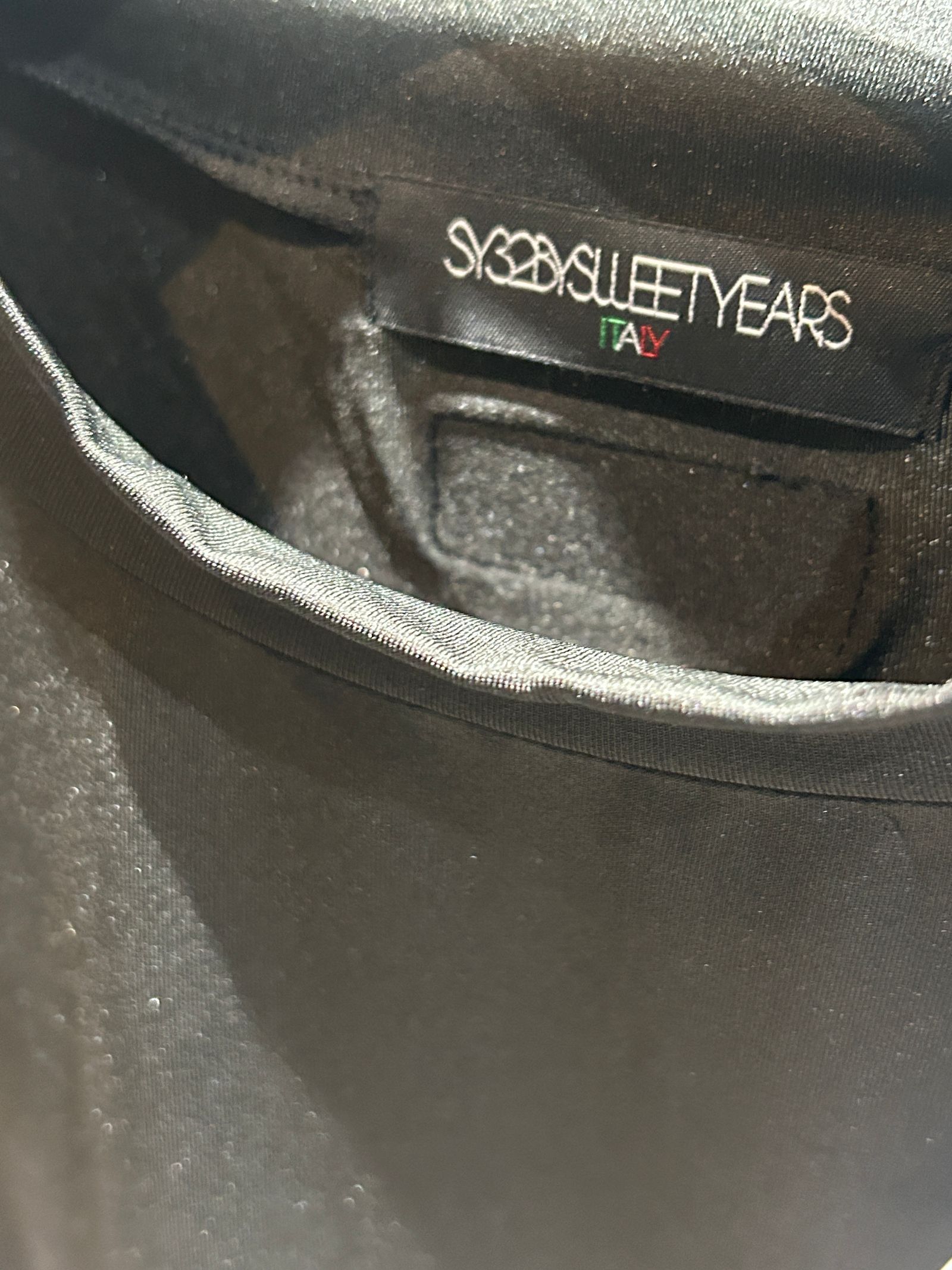 ITALIAN EMBLEM モックネック ブラック【SY32 by SWEET YEARS GOLF】