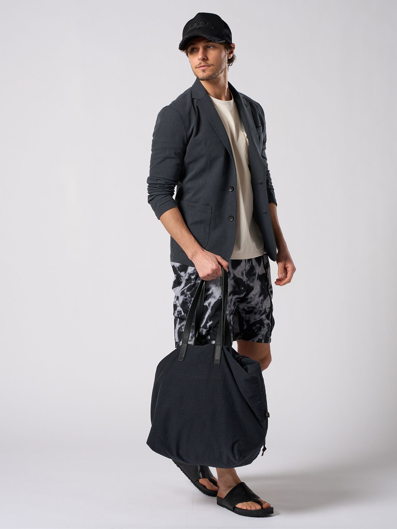 【予約品 1月25日(日) 締切】muta × wjk collection：smart jacket / スマートジャケット / チャコール