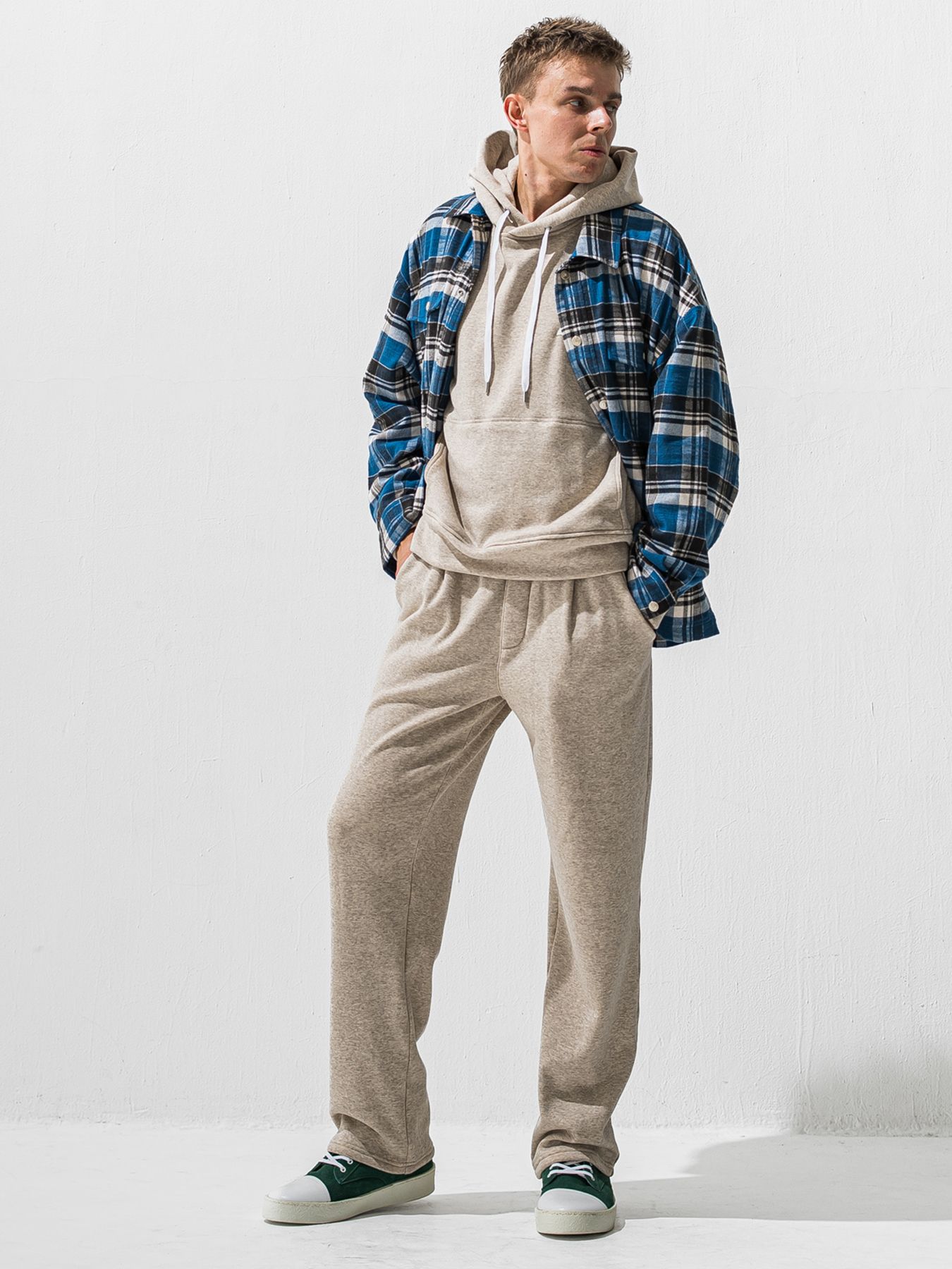 【予約品 9月6日(日) 締切】OLD SLUB CHECK JK / ヴィンテージ ネルジャケット / ブルー