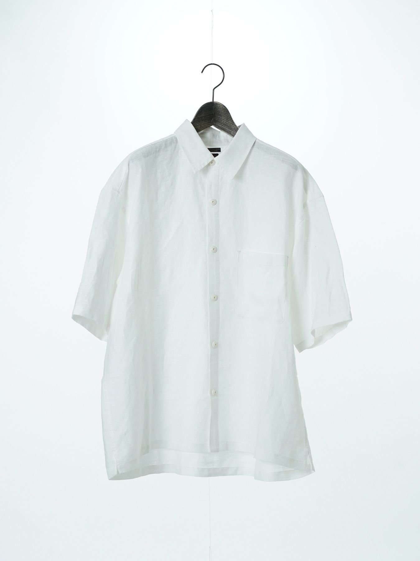 【予約品 2月1日(日) 締切】GATHERLINEN SHIRTS S/S / リネン 半袖シャツ / ホワイト