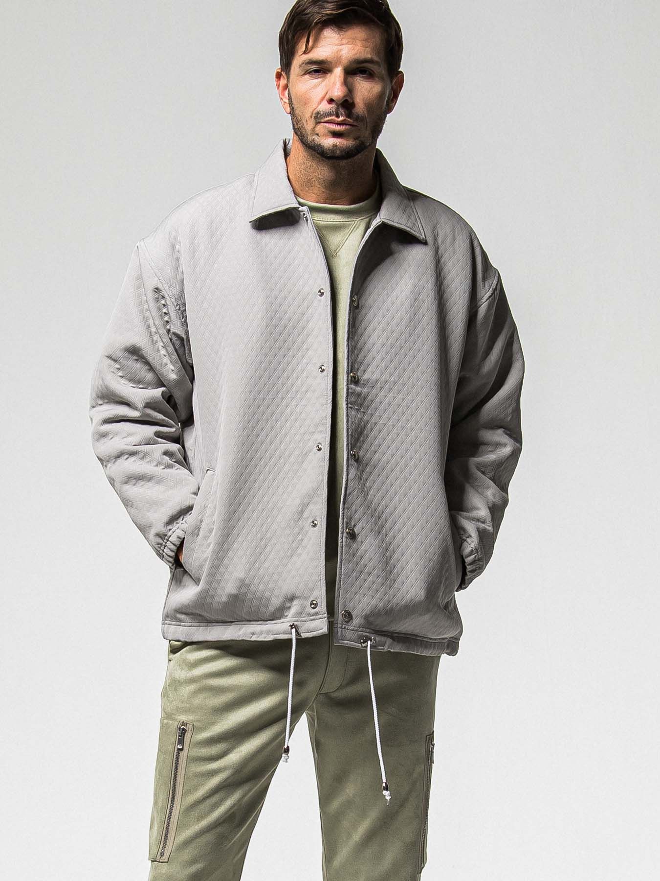 【予約品 8月31日(日) 締切】FUR COACH JK / ファーコーチジャケット / グレー