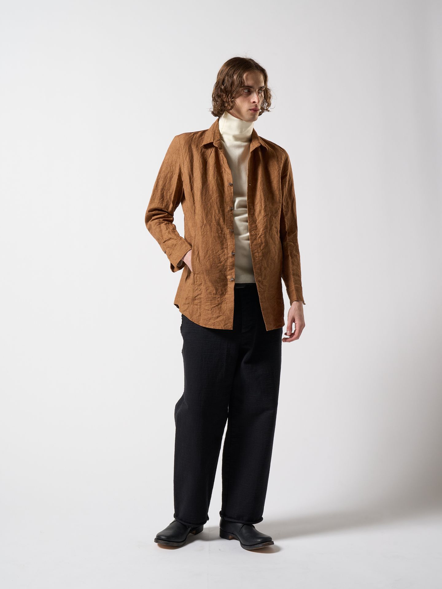【予約品】 hook shirt coat / シャツコート / カーキ
