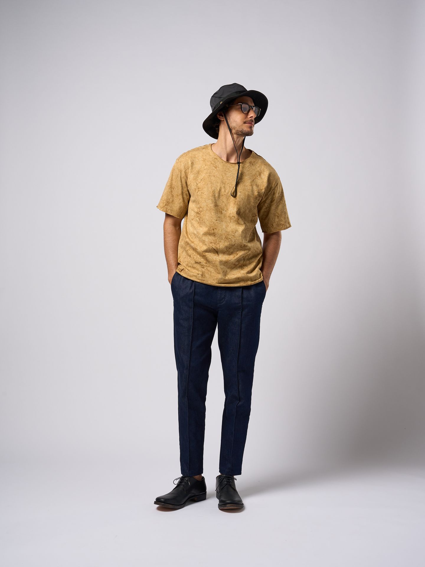 spec dye cut-off S/S  / Tシャツ / イエロー