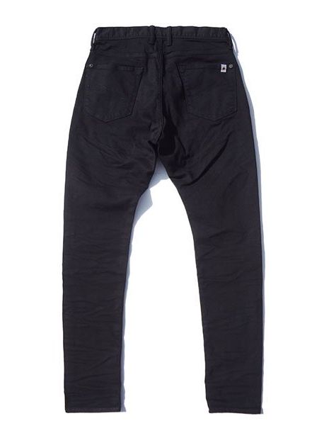 ATHLETE SLIM BOLT / ボルト ストレッチ スリム デニムパンツ / ブラック
