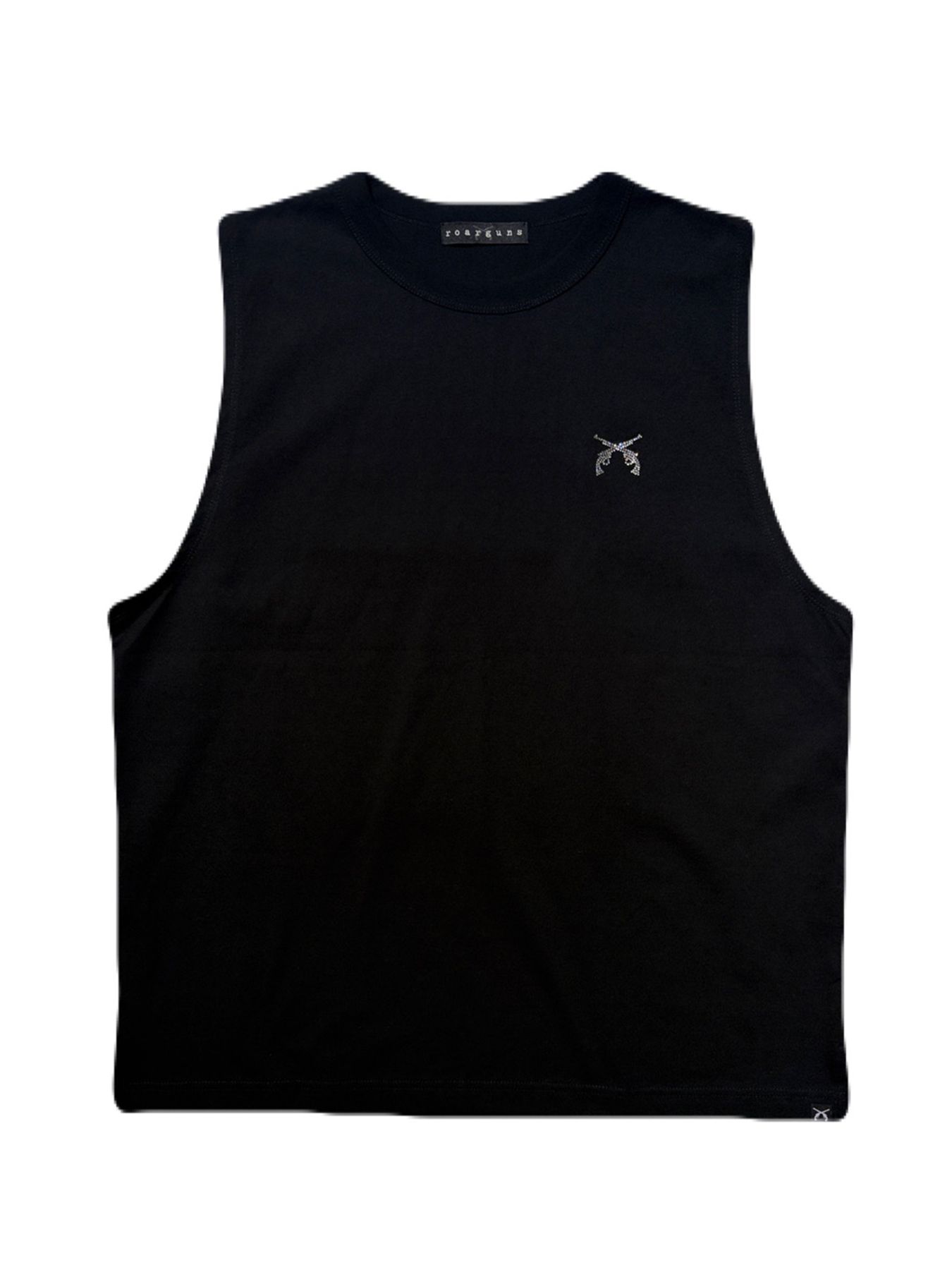 【予約品 8月23日(日) 締切】SLEEVELES TEE CRY / クリスタル / ブラック