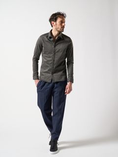 shirt standard(garment dye) / シャツ / ダークチャコール