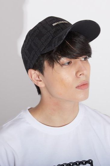 BOY LOGO PATTERNED CAP / ブラック 【BOY LONDON】
