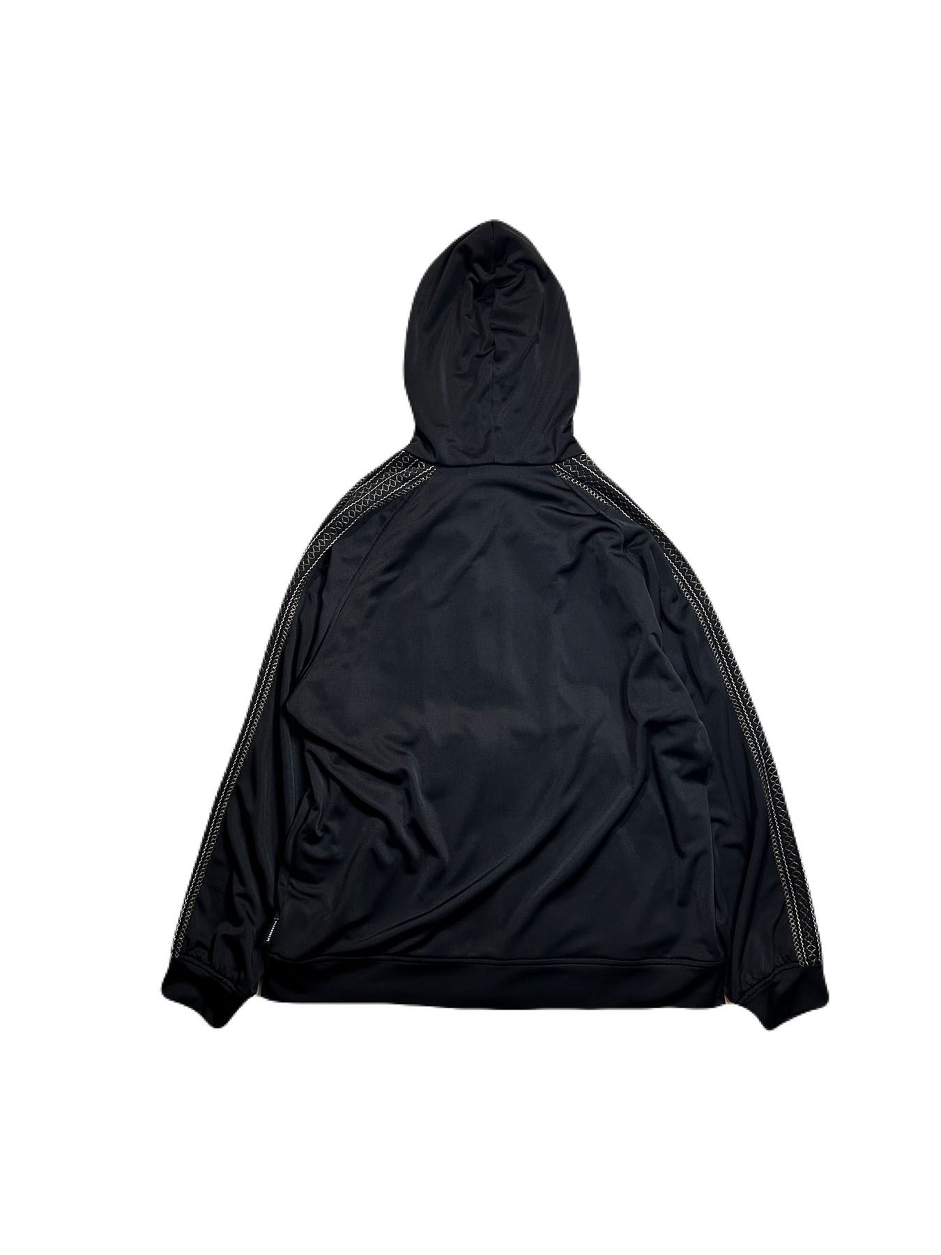 【予約品 8月10日(日) 締切 】SATIN LINE HOODIE A / サテン ラインフーディー / クリスタル ブラック