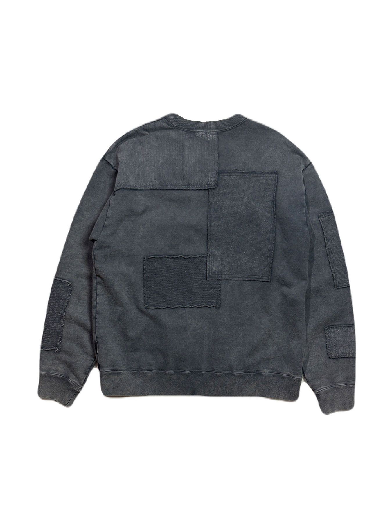 【予約品 3月9日(月) 18:00 締切】PATCHWORK SWEAT / パッチワーク スウェット / ブラック