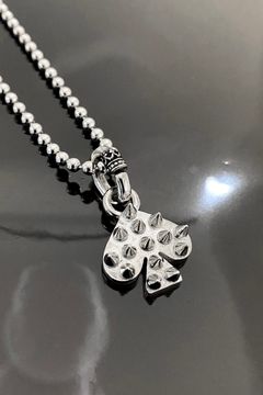 《受注生産》 BALL CHAIN [SPIKE:SPADE] ネックレス 【GOD SIZE】 注文から2～3週間後入荷予定