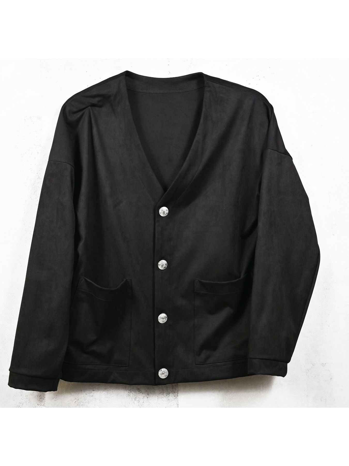 【予約品 9月6日(日) 締切】SUEDE CARDIGAN / スウェードカーディガン / ブラック