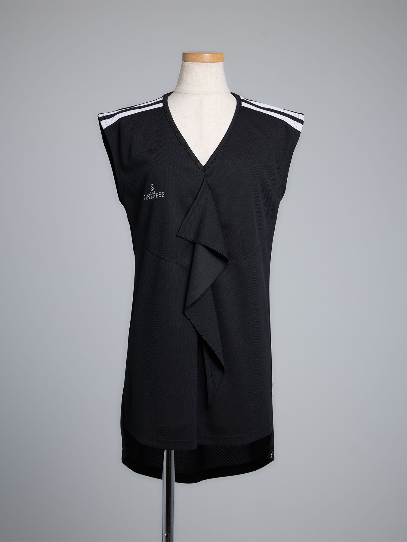 【予約品 5月18日(日) 締切】Frill French Sleeve T-Shirt / フリルフレンチスリーブTシャツ / ブラック