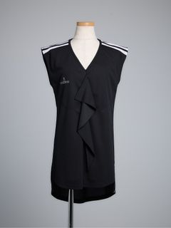 【予約品 5月18日(日) 締切】Frill French Sleeve T-Shirt / フリルフレンチスリーブTシャツ / ブラック