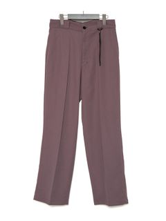 【予約品 9月27日(日) 締切】コットン ポリエステル高機能 ツイル スケーター チノパンツ / PLUM
