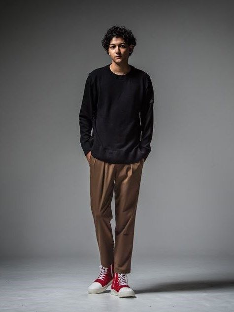 PAT WIDE EASY PANTS / イージーパンツ / ブラウン 【RESOUND CLOTHING】