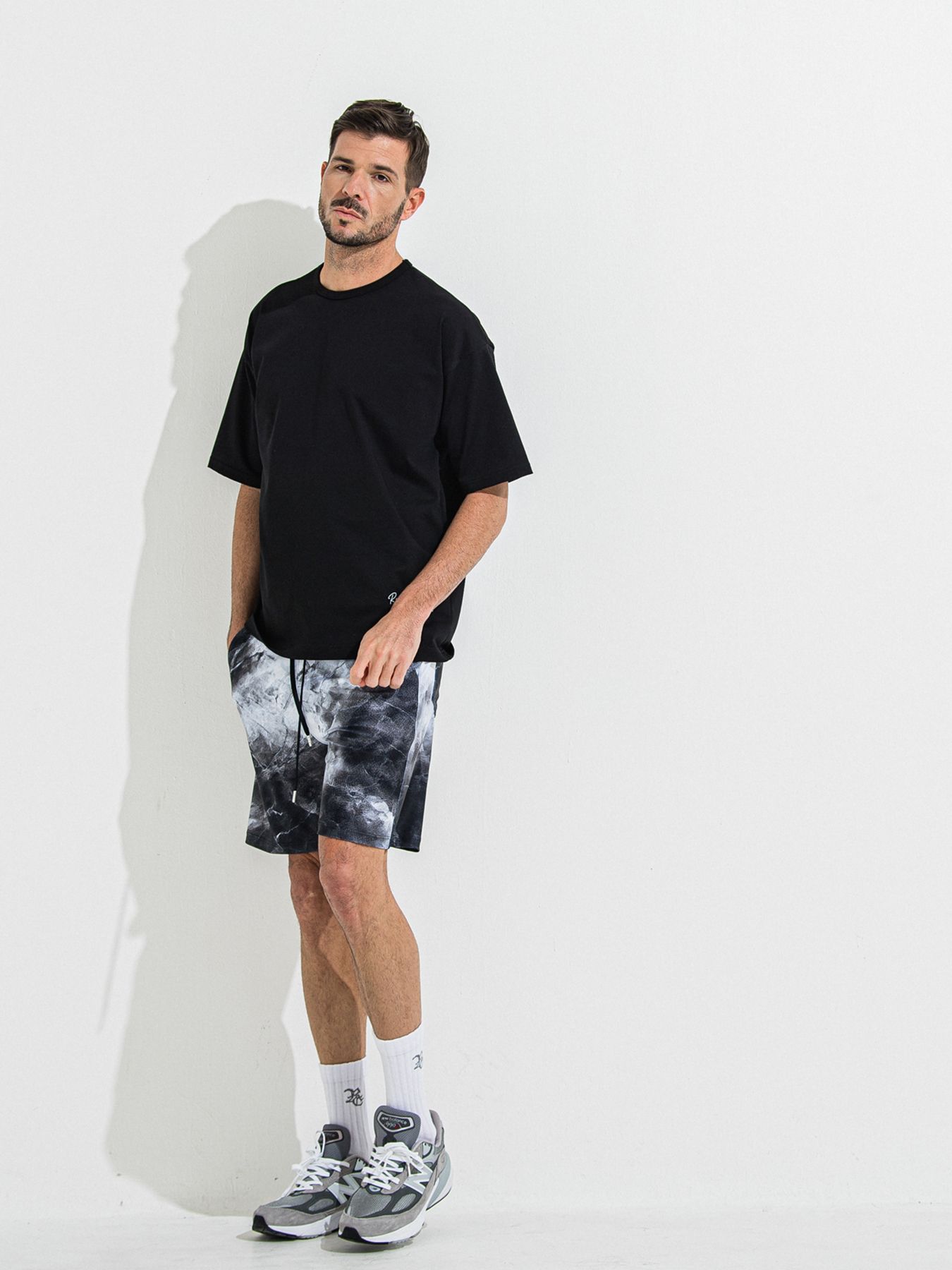 【予約品 】YOAKE PHOTO OVER TEE /  フォトオーバーサイズTシャツ / ブラック