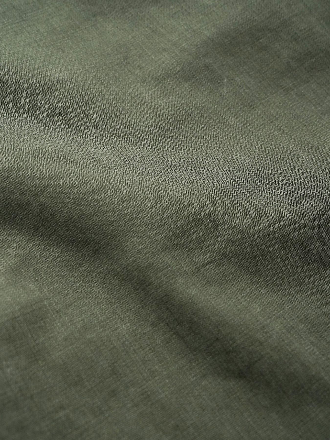 【予約品 5月6日(水) 締切】USN-MIRITARYHERRINGBONE aged / ユーズド加工 ミリタリーパンツ / カーキ