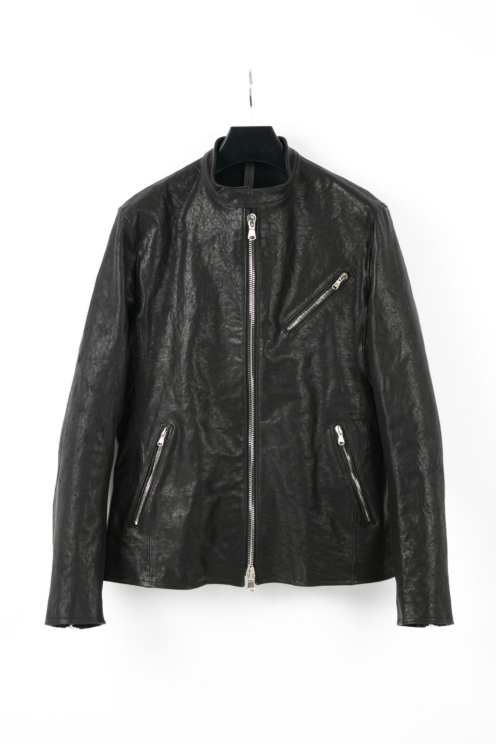 《予約》 SLATER Pit Vegitable Full Tanned Shrinked Horse hide Blouson / ブラック 【STRUM】 3月下旬~4月頃入荷予定