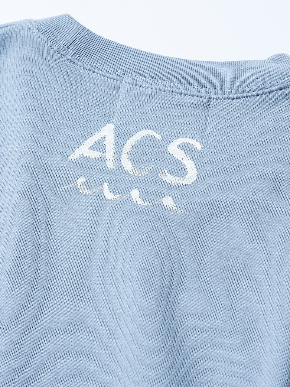 (予約品)  Trimming Pocket L/S Tee / Tシャツ / サックス 【Acanthus×muta】 8月下旬頃入荷予定