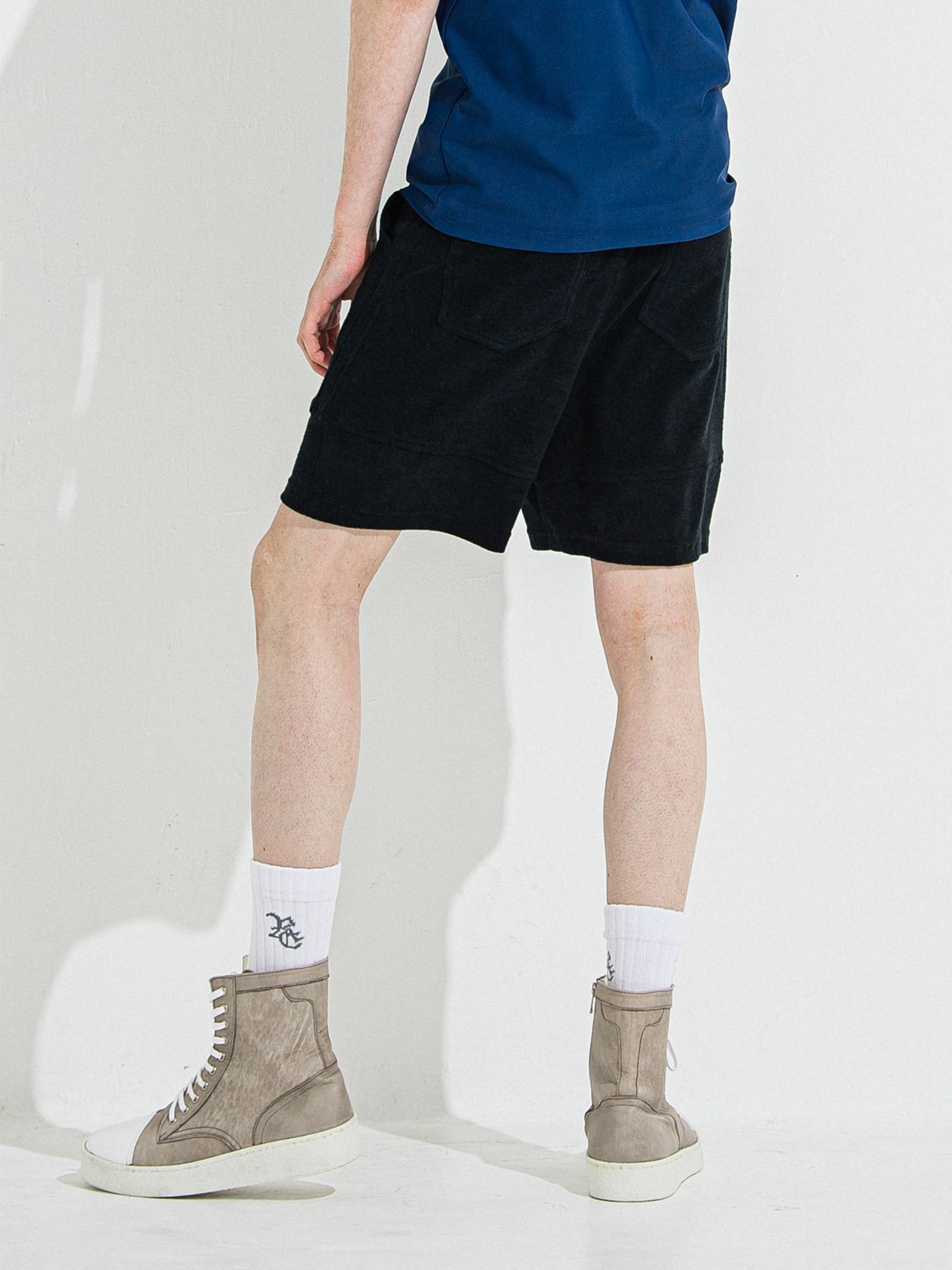 【予約】TYLER PILE SHORTS / タイラーパイルショーツ / ブラック