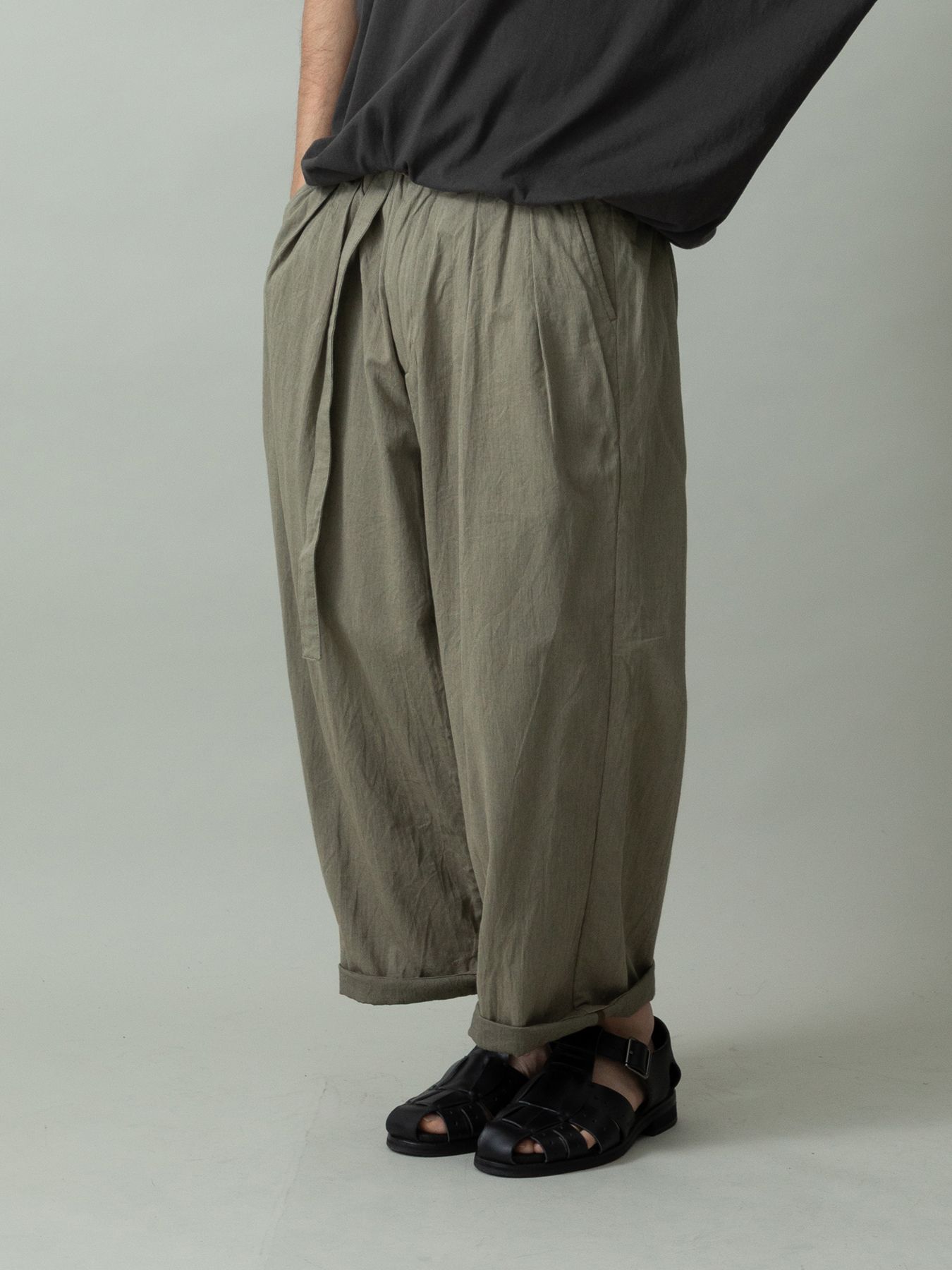 【予約品 2月1日(日) 締切】DRESSYEASE TRUSERS pique / ツータックイージートラウザーズ / ベージュ