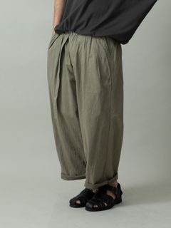 【予約品 2月1日(日) 締切】DRESSYEASE TRUSERS pique / ツータックイージートラウザーズ / ベージュ