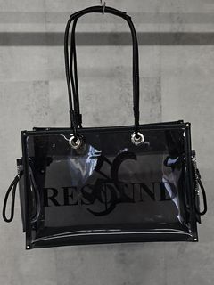 《予約品》 vermilion×RESOUND PVC TOTE BAG / ビニールトートバッグ / ブラック