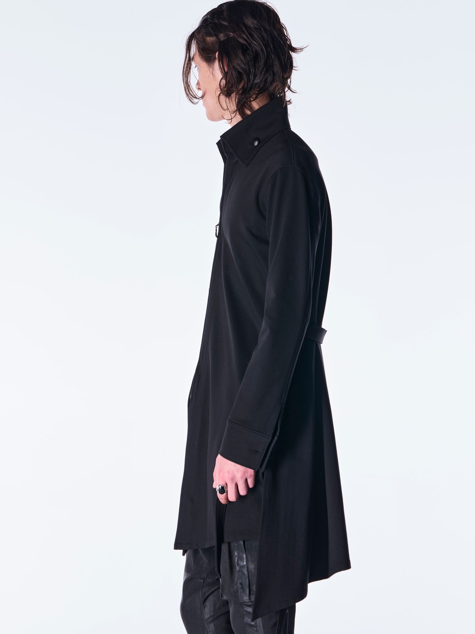 【予約品 6月29日(月) 締切】Mockroady Stand Collar Zip Shirt / スタンドカラー ジップシャツ / ブラック