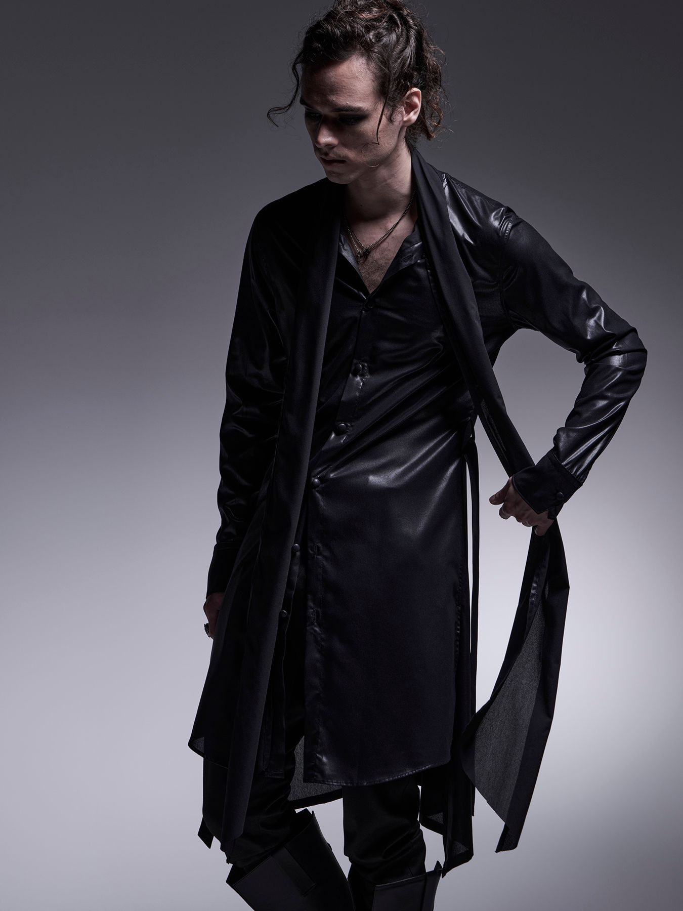 【予約品 7月13日(日) 締切】Stoal Flare Shirt / ストールフレアシャツ / ブラック