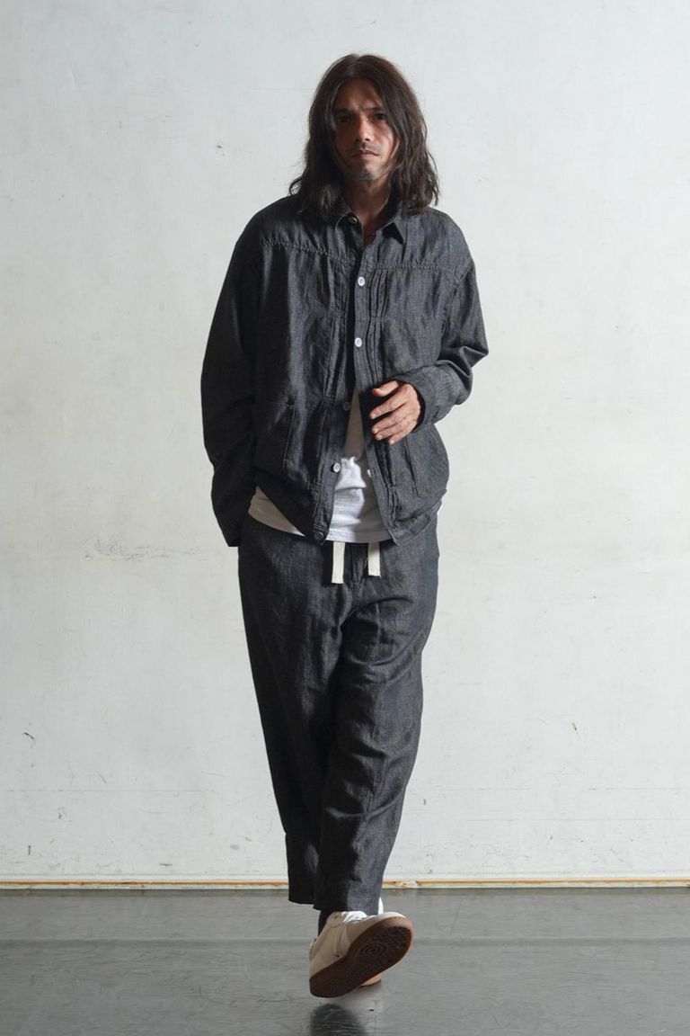 EGO TRIPPING - 《予約品》 1880'S LINEN DENIMJACKET / ブラック