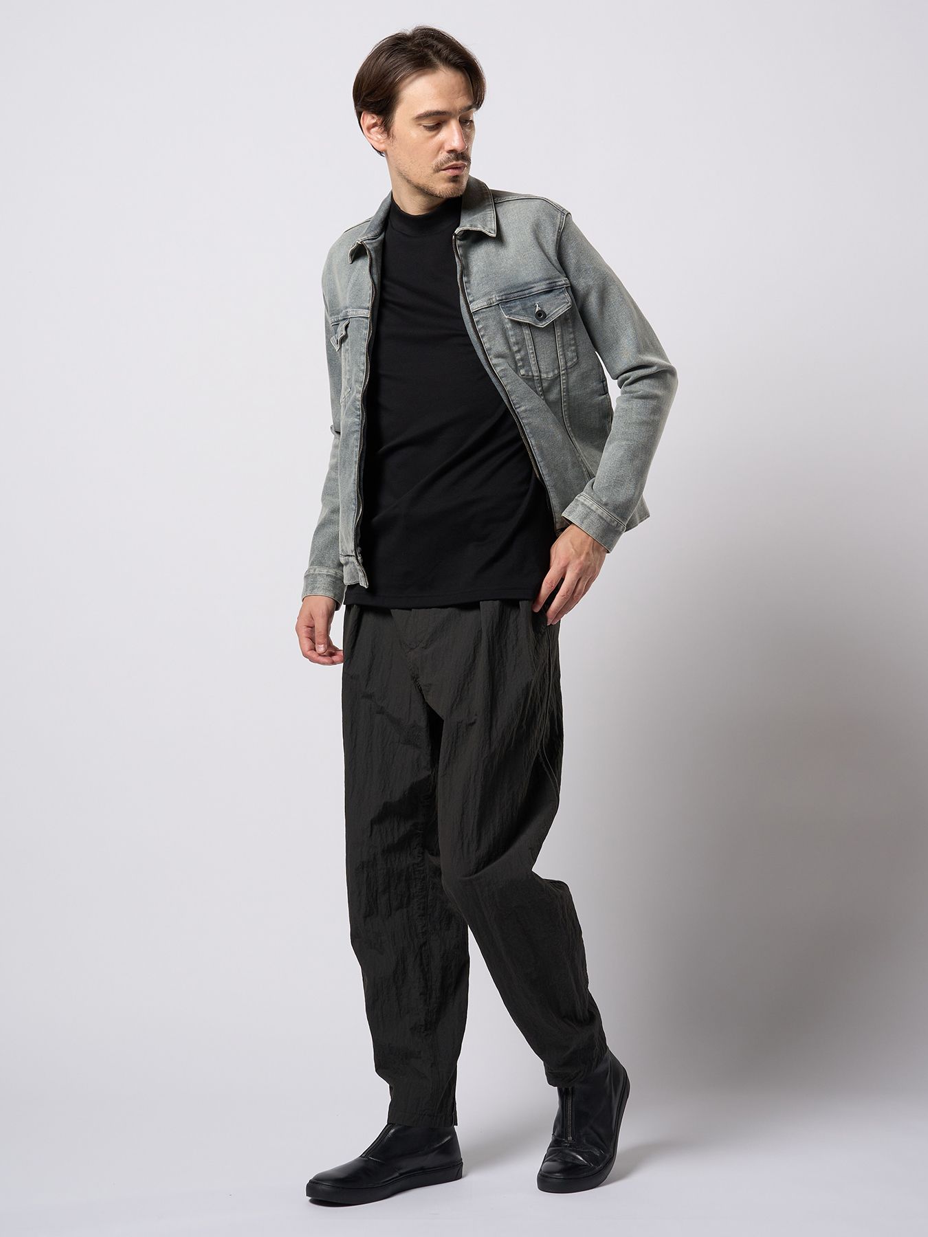 【予約品 9月23日(火) 締切】denim zip blouson / デニムジップブルゾン / アイスグレー