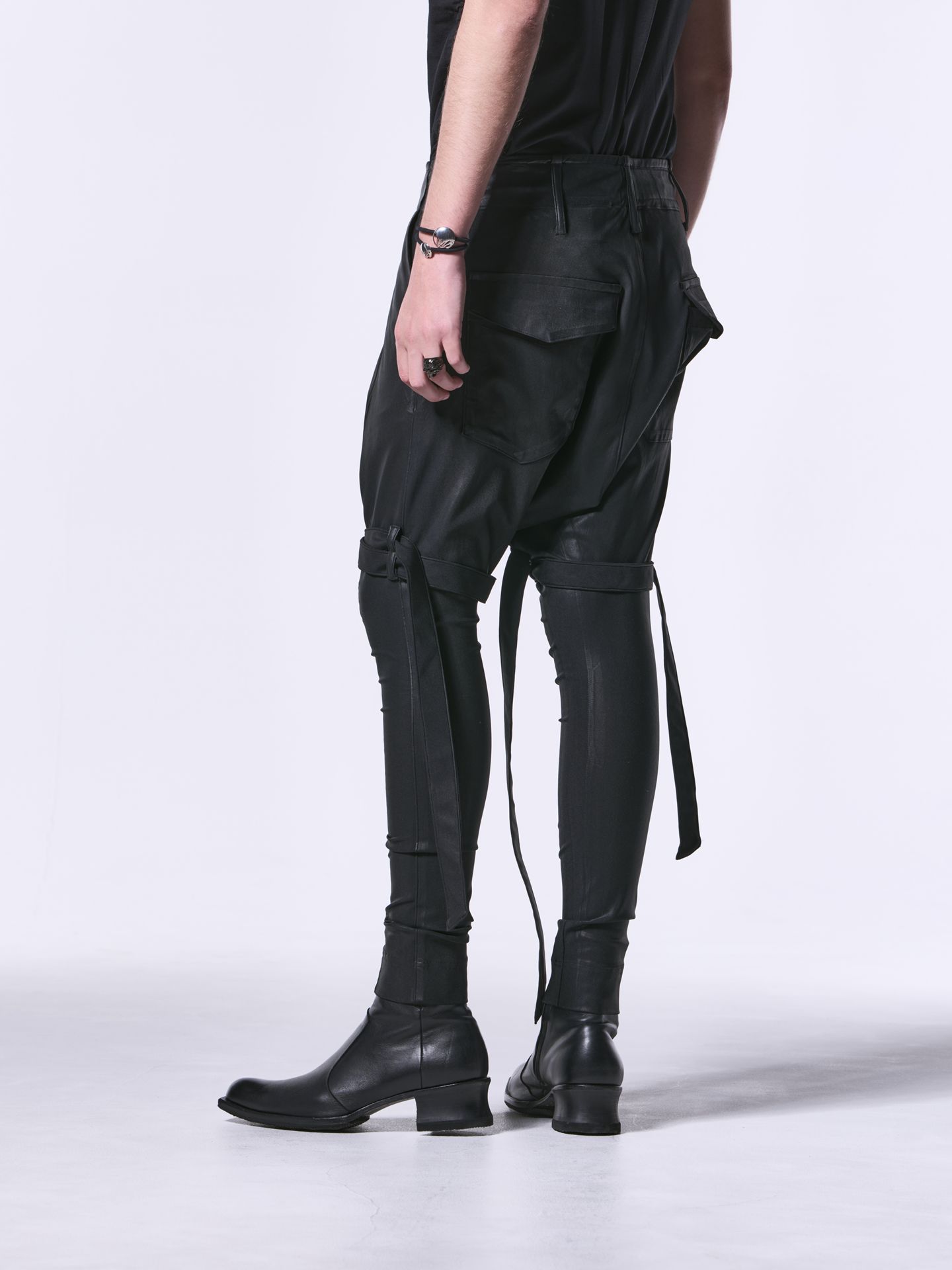 《予約品》 Straped Saruel / ストラップサルエル / ブラック・コーティング