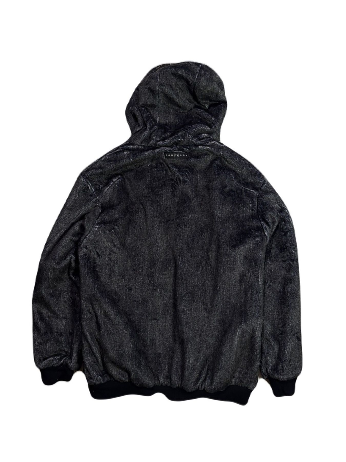 【予約品 3月9日(月) 18:00 締切】SPIDER JAQ HOODIE / リバーシブル スパイダー ジャガード ジップフーディ / ブラック