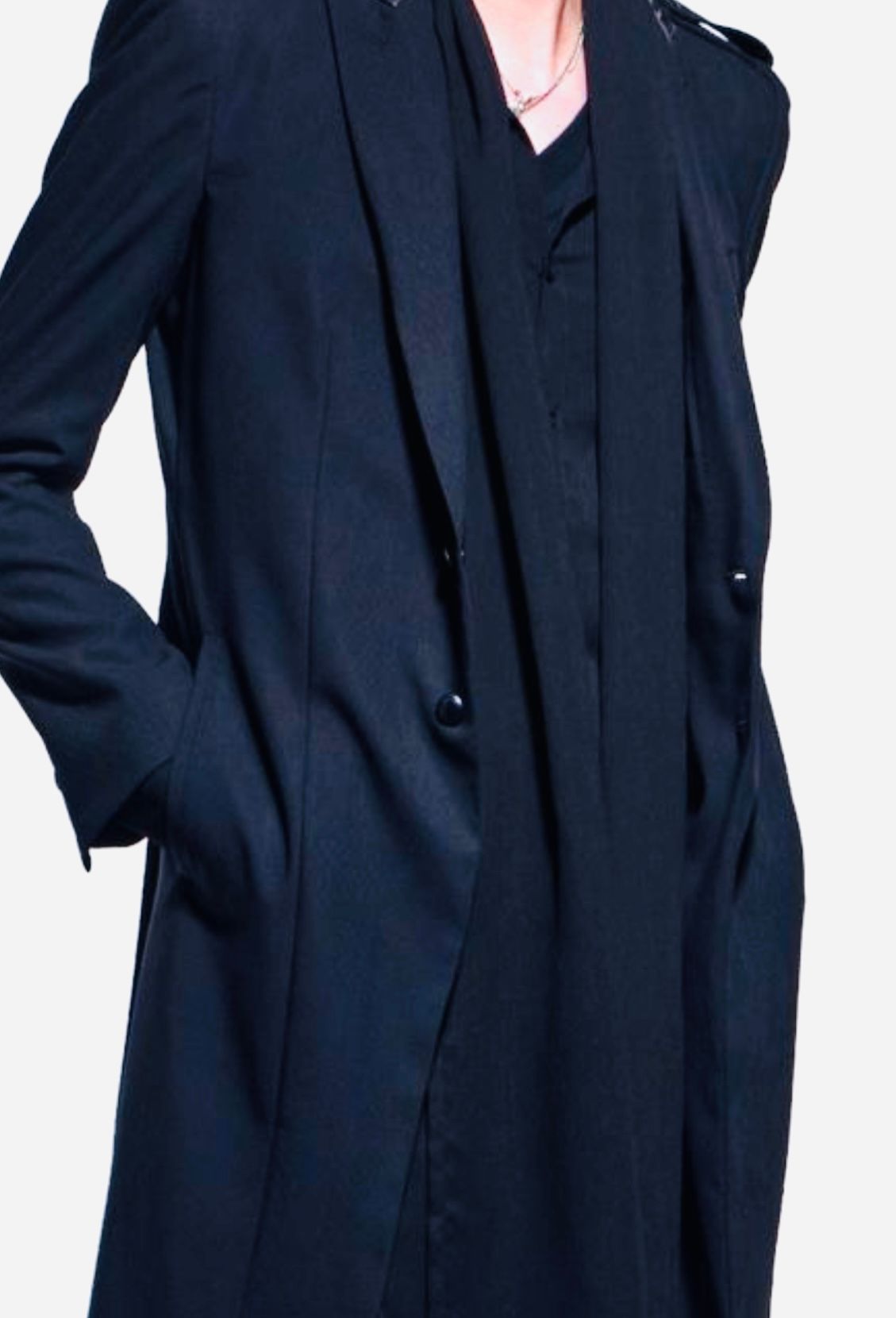 《予約品》 SingleNapoleonFlareLongJacket / ナポレオンコート / ブラック