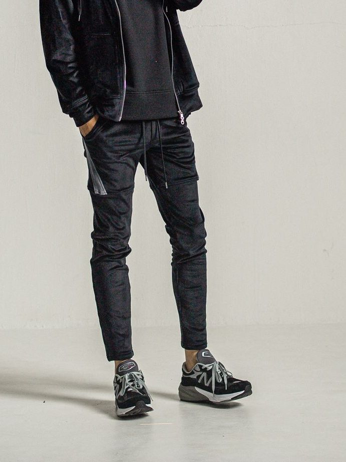《予約9月1日18時締め》 velours TYLER PANTS  / 真冬仕様タイラーパンツ / ブラック