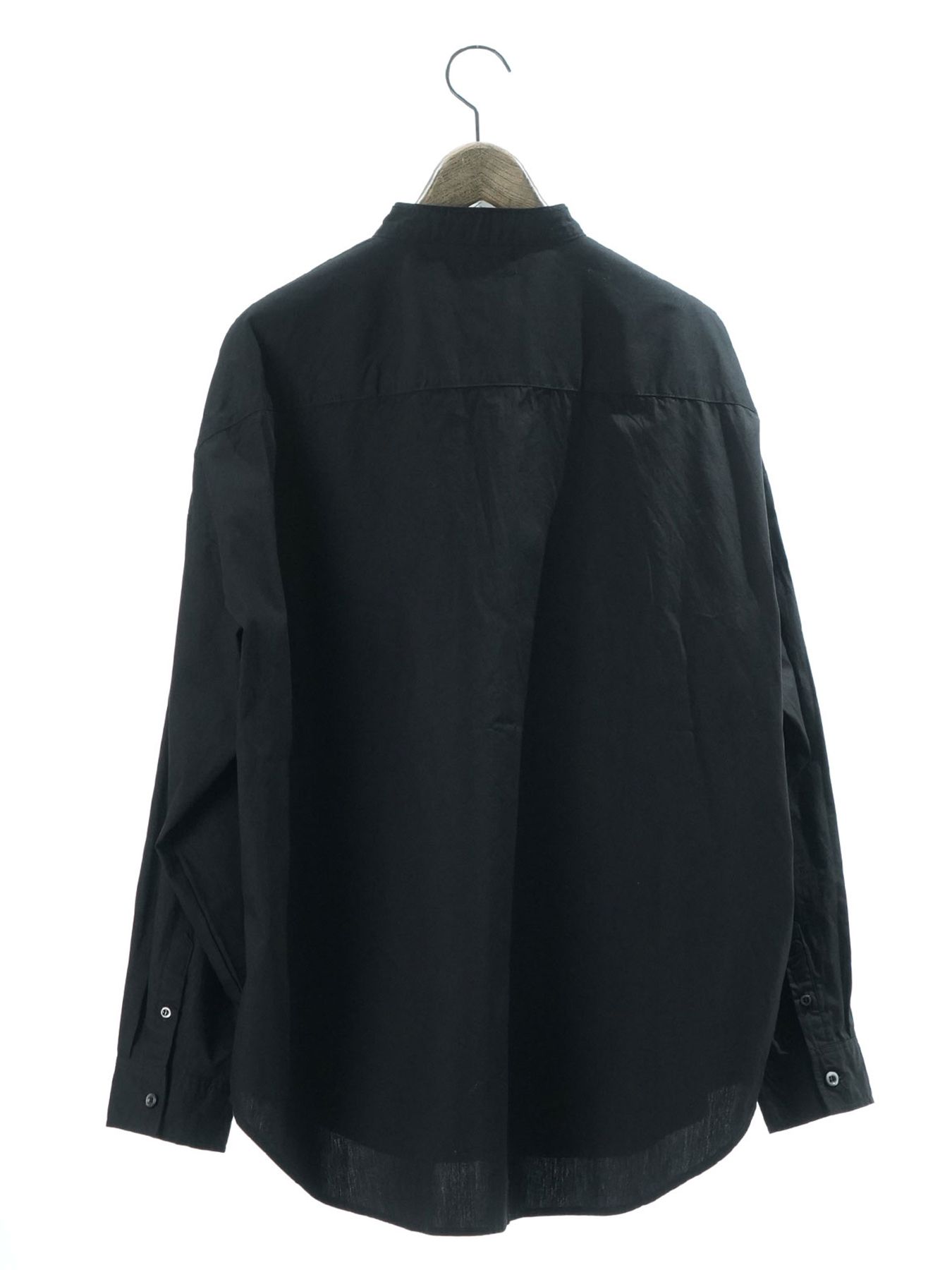 【予約品 11月23日(日) 締切】STITCHSHITS / スタンドカラーシャツ / BLACK